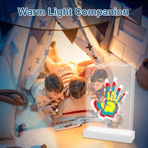 Family Handprint Kit, Personalized Baby Hand and Footprint Keepsake Kit, Non-Toxic Paint, Newborn Gift for New Parents, Babys Shower Gifts for Boys & Girls, Baby Memory Kits, Custom Family Gifts view 5