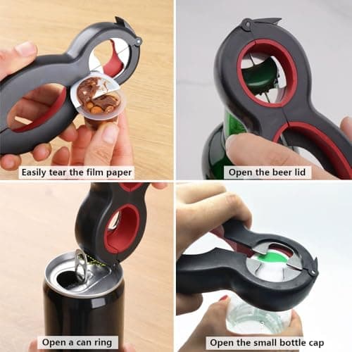 Multifunctional Jar Opener for Weak Hands, Adjustable Manual Jar & Bottle Opener with Easy Pull Ring, Tear Film, Easy Grip, Effortless Can Opener Any Size Jar Lid Opener for Seniors with Arthritis view 6
