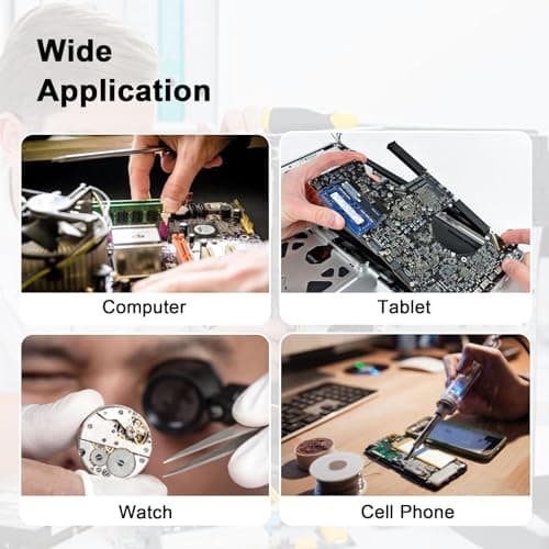 Extra Large Soldering Mat 23.7''x13.8'' 932°F Heat Resistant Silicone Repair Mat Non-Slip Large Workbench Mat for Soldering Iron, Electronic, Phone, Laptop Repair (Blue) view 6