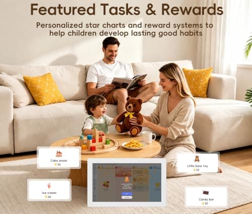 Digital Calendar, 10.1-inch Smart Family Digital Wall Planner & Chore Chart | No Subscription Electronic Calendar for Family Schedules, Meal Planning & Task Rewards, Photo Frames Perfect Gifts for Mom & Women view 6