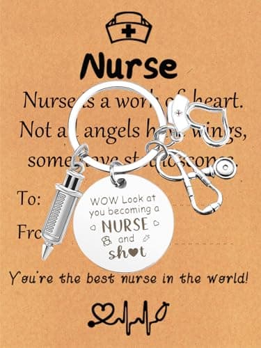 ownmysty Nurses Gifts for Women, Keychain Nurses Week Gifts for Nursing Students, Nurse Graduation Gift — image 1