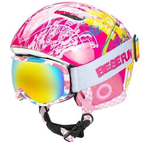 Toddler Ski Snowboarding Helmet with Goggles Small Size Age 2-6Y — image 1