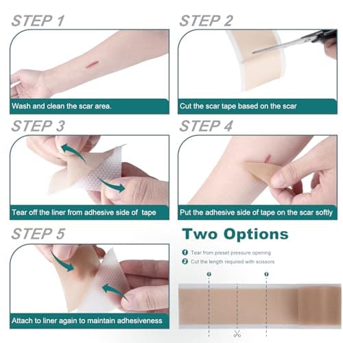 Silicone Scar Sheets (1.6"x 158" Roll-4M), Medical Grade Silicone Scar Tape view 2