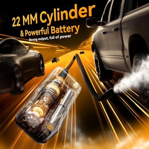 MODARI Tire Inflator Portable Air Compressor - 4X Faster 160 PSI Portable Air Pump for Cars - Cordless Tire Inflators with Gauge - Portable Tire Inflator for Car, Pickup, Bike and More view 2