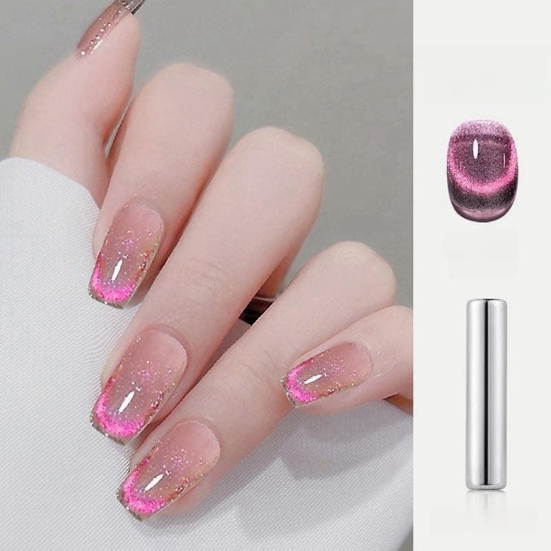 SAGEBIO Cat Eye Gel Nail Polish Set with Magnetic Powder, 4 x 15ml Bottles, UV/LED Cured, Long-Lasting 4 Weeks, Stunning Magnetic Effects, DIY Manicure Kit, 03 view 5