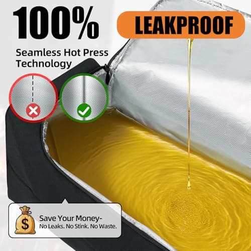 Upgraded Mess-Free Meat Resting Bag with Top-Open Design - 100% Leakproof BBQ Blanket for Brisket, Reinforced Seamless Resting Bag, Smoker Accessories, Grilling Gift for Men (Oxford Fabric 21'') view 2