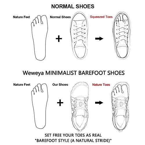 Weweya Barefoot Shoes for Women Minimalist Running Cross Training Shoe view 3