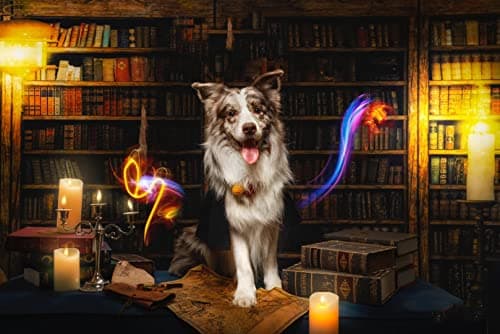 Cat Costumes Halloween 3 Piece Set with Glasses and Neckties, Cat Dog Cosplay Costume Set, Perfect for Party and Gifts for Cat Dog (Blue, Large) view 3