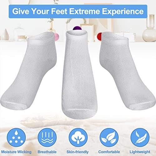 Vicenpal 8 Pairs Women Pom Pom Socks Ankle with Balls on the Back Cosplay Seamless Socks view 5