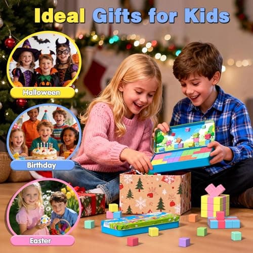 Goodtiles Mini Magnetic Blocks, Travel Outdoor Toys for Kids Ages 3-5 4-8, Magnet Cubes with Iron Box, STEM Montessori Sensory Building Toys, Ideal Gifts for Toddlers Boys Girls Birthday view 7