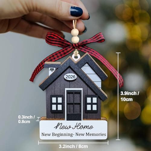 House Warming Gifts New Home, Housewarming Gifts for Women, Couple, Homeowners, New House Gift Ideas - New Home Ornament 2026, First Christmas House Ornament view 3
