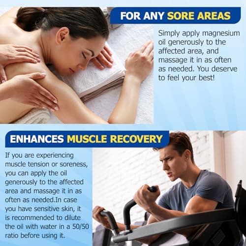 Pure Magnesium Oil Spray, Magnesium Oil for Feet, Topical Magnesium Spray for Feet,Magnesium Body Oil, Glass Bottle, Easy to Absorb & Use -2.0 oz (Pack of 2) view 4