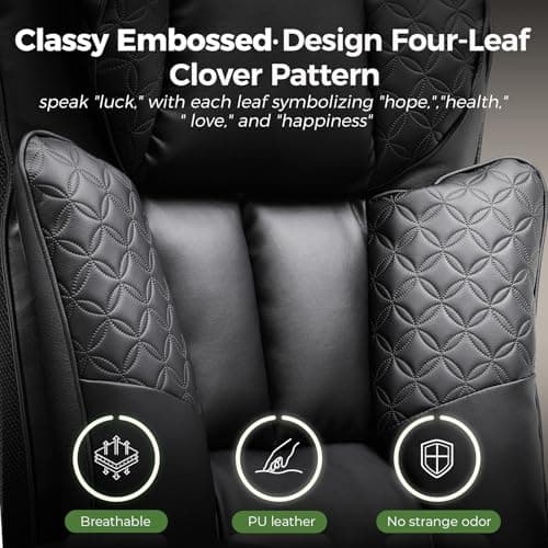 GTPLAYER Big and Tall Office Chair Wide Ergonomic Gaming Chair with Deluxe Embossing Designed Leather with Foot Rest,150°Reclining Adjustable Soft Armrests Pocket Spring Back Support and Pillow view 5