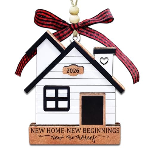 New Home Ornament 2026- Housewarming Gifts New Home, New House New Beginning, House Warming Gift for Women, Couple, homeowners, New Home Gift Ideas - First Home Christmas Ornament 2026 — image 1