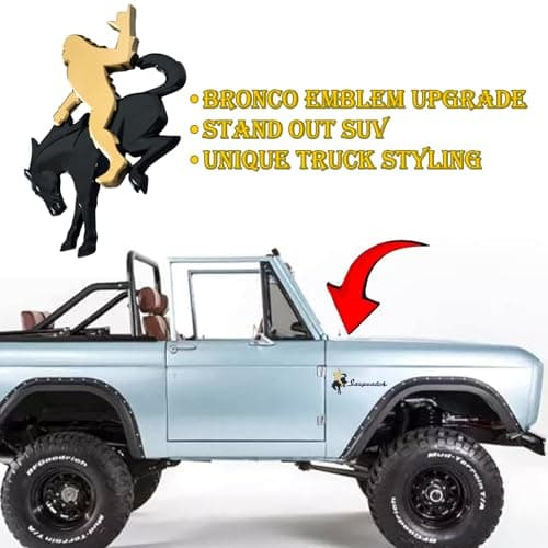 Add-A-Sasquatch Emblem for Bronco – 3" x 4" Overlay Decal – Easy Install, Industrial Strength 3M Tape – Fun Off-Road Customization & Personality Upgrade (Bronze Metallic,Loose) view 5