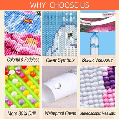 Axquilon Landscape Diamond Art Kits for Adults - Diamond Painting Kits for Adults Beginner, DIY 5D Full Drill Gem Art for Home Wall Decor 12x16 inch view 7