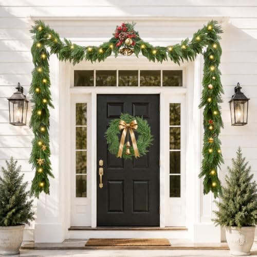6FT Cedar Garland with Lights view 4