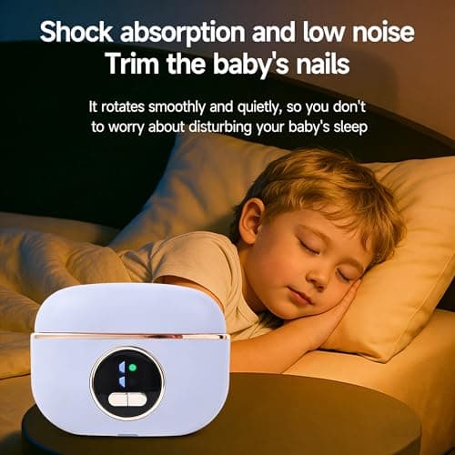 2-in-1 Smart Electric Nail & Toenail Clipper, Rechargeable Grinder with File & Polishing, 3 Speeds, for Fingers, Toes, Seniors, Caregivers (Pink) view 3