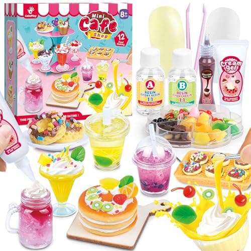12 Making Miniature Food Toys Set, DIY, Resin Play, NOT Edible, Kitchen Mini Pretend Play Food Set for Kids Age 8-13, Birthday for Girls, 8 9 10, Make Your Food — image 1