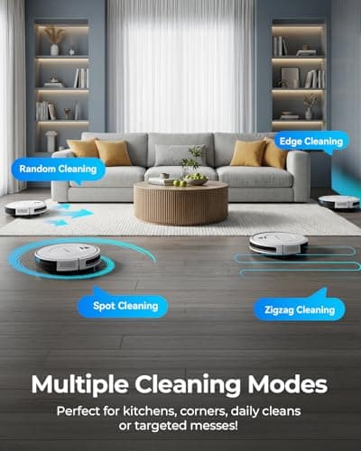 Redroad Robot Vacuums,10KPa Robotic Vacuum Cleaner with Mapping,Lidar Navigation&Obstacle Avoidance,150mins Robot Vacuum with App/Alexa/Remote,Tangle-Free Pet Hair,Self-Charging for Hard Floor/Carpet view 6