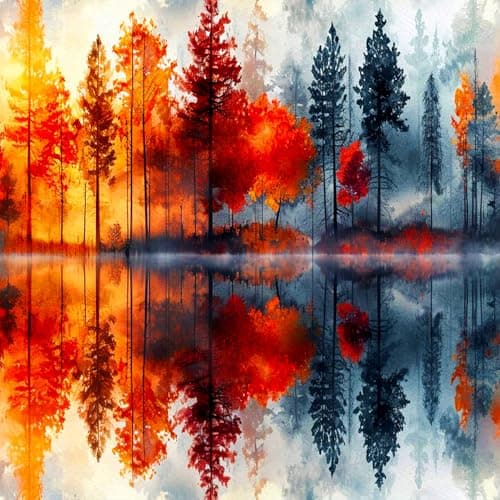 igoodom Landscape Diamond Art Kits for Adults, Landscape Diamond Painting Kit, Full Drill Round Diamond Art Kits, DIY Gem Art and Crafts for Home Wall Decor Gift 14x14inch — image 1