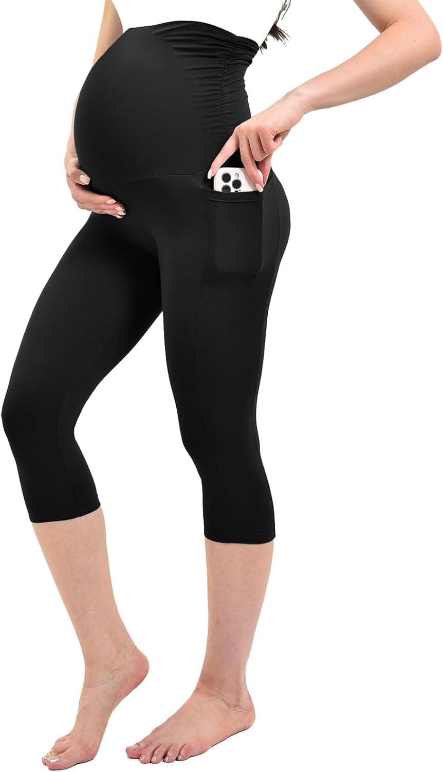 IPLETIX Maternity Capris Leggings