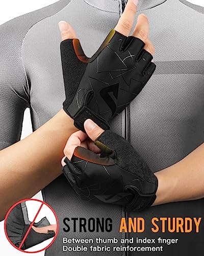 ATERCEL Cycling Gloves, Bike Gloves for Men Women, Bicycle Glove for Cycling, Workout, Gym, Training, Weight Lifting Outdoor, Mountain Bike, and Riding view 4