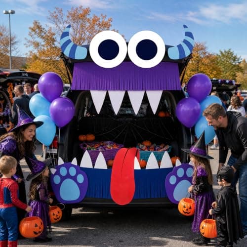 Monster Trunk or Treat Car Decorations Kit for SUV Halloween Decor view 5