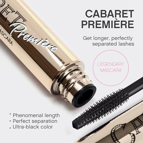 Vivienne Sabó Cabaret Premiere Black Mascara, Volume and Length, Defining, Curling, No Flaking, No Clumping, Smudge Proof, Washable, Cruelty-Free, Made in Europe, (01 Black), 0.3 Fl Oz, 1 Pack view 3