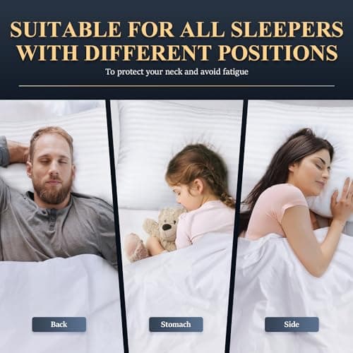 COZSINOOR Bed Pillows for Sleeping King Size Cozy Dream Series Hotel Quality Pillows Premium Plush Fiber, Breathable Cover Skin-Friendly view 6