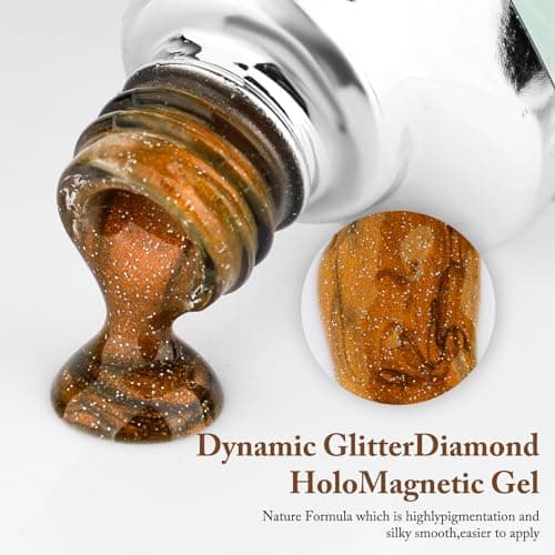 SAGEBIO Cat Eye Gel Nail Polish 8ml, Long-Lasting Magnetic Cat Eye Gel 13 view 3