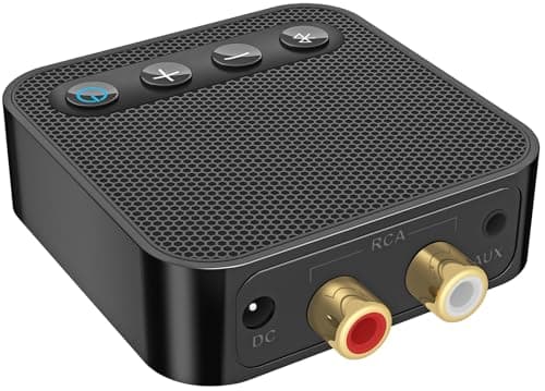 Bluetooth Adapter for Stereo Receiver - aptX HD RCA/3.5mm Output | Bluetooth Audio Receiver for Music Streaming Sound System Works with SmartPhones Tablets, Plug and Play — image 1