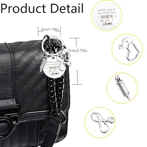 ownmysty Nurses Gifts for Women, Keychain Nurses Week Gifts for Nursing Students, Nurse Graduation Gift view 3