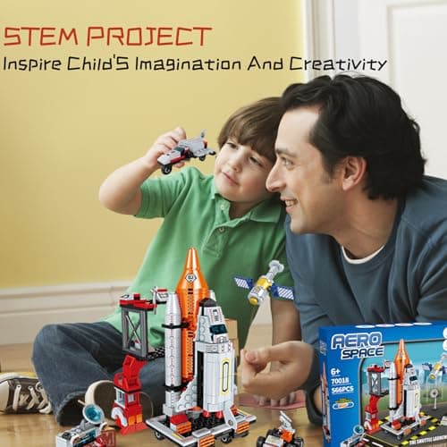 Space Rocket Stem Project Toy for Boy Age 7 8 9 10 11 12 13 Building Block for Kid Age 8-12 Science Kits for Kids Age 8-14 Christmas Birthday Gift for Boys Girls 7-13 view 4