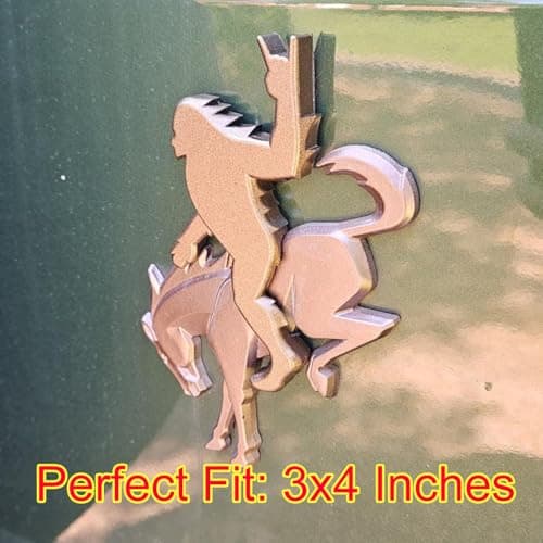 Bronco Sasquatch Emblem Overlay Decal, 3x4 Inch, Black Metallic, Weather-Resistant 3M Adhesive, 2021-2025 Models (Bronze Metallic, Rock Out) view 2