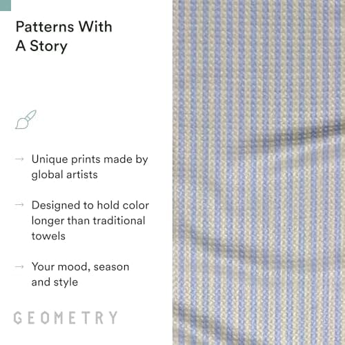 GEOMETRY Spring Kitchen Towels - Quick Dry Microfiber Cloth Spring & Summer Dish Towels for Kitchen Drying - Premium Quick Dry Towel - Cute Banana Lines, 18" x 30" - 1-Pack view 6