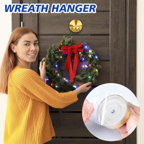 LUNIA Suction Cup Hooks, No Drill Bathroom Hooks, Waterproof Reusable Towel Hanger for Robe, Loofah, Mountable on Glass, Mirror, Tile & Smooth Non-Porous Surfaces - 2 Pack Gold view 6