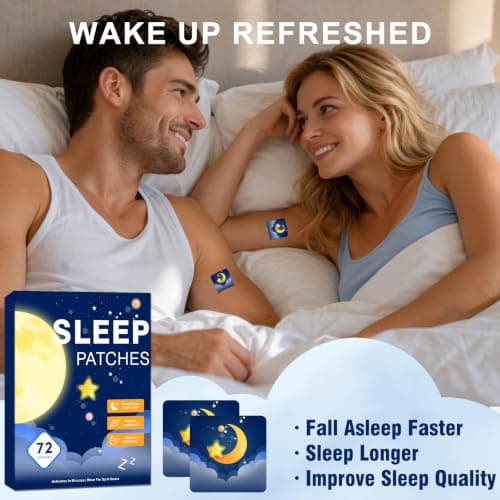 Bkafrem Sleep Patches for Adults, Extra Strength Sleep Aid | Easy-to-Apply Sleep Patches for Men and Women, Designed for Long-Lasting Night Comfort, Wake Up Refreshed, 72 Patches view 5