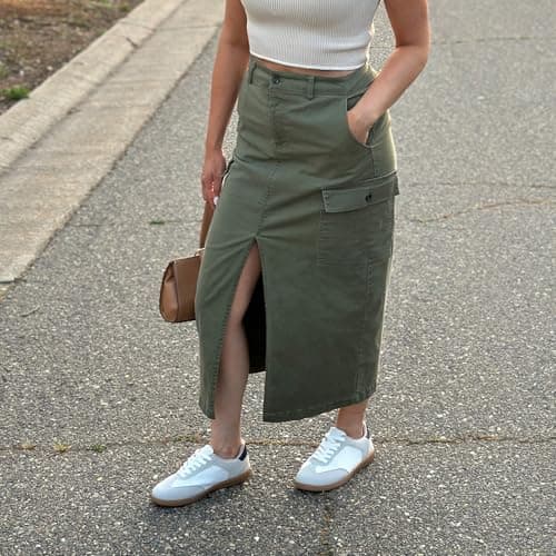 JENN ARDOR Lightweight Sneakers for Women Fashion Lace-Up Tennis Shoes Casual Comfortable Non-Slip Work Walking Everyday Shoes view 3