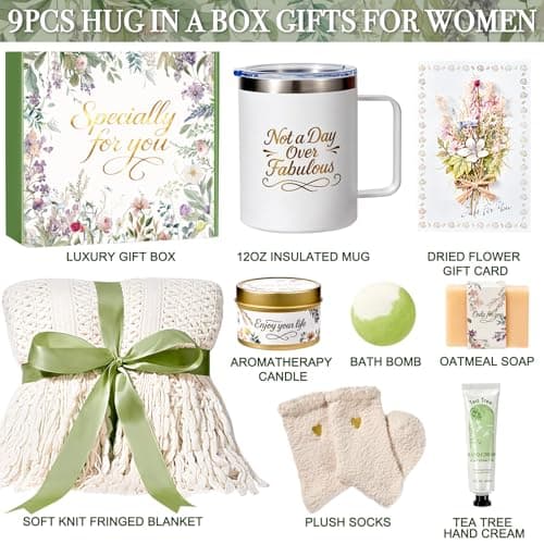 Mothers Day Gift for Mom, Birthday Gifts for Women, Spa Gifts for Her Get Well Soon Gift, Gift Basket Thinking of You Gift Set Care Package for Women, Gift Box for Mom Grandma Adults view 3