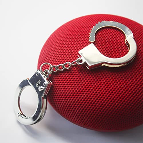 ZB.soar Funny Cat Handcuffs, Key Buckle,Stainless Steel Pet Toy Handcuffs, Mini Pet Handcuff Suitable for Most Small Pets,Increase The Relationship with Your Pets (Metal) view 6