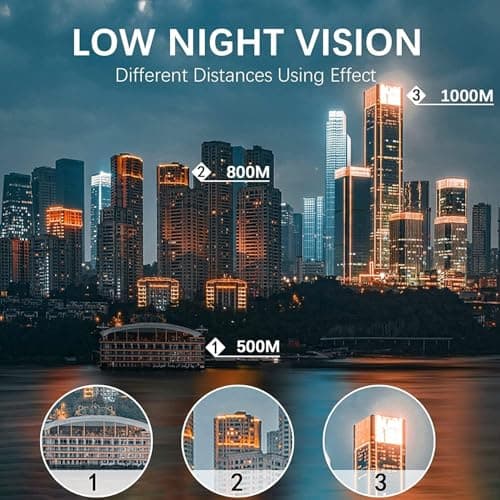 80x100 High‑Powered Monocular Telescope HD Portable Monocular for Adults with Phone Adapter Ideal for Bird Watching Wildlife Travel Camping Hiking‑Black view 3