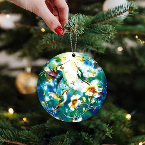 Hummingbird Ornament, Bird Ornaments for Christmas Tree, Humming Birds Suncatcher Ornament, Beautiful Unique Christmas Ornaments - Hummingbird Gifts for Women, Humming Bird Gift Ideas view 5
