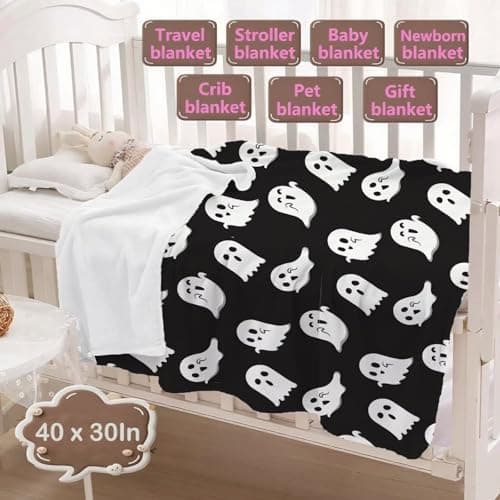ONLY 9.99 !!! 50%OFF - Halloween Cute Ghosts Blanket - All Size Funny Black Cats Halloween Gifts for Girls Boys !!!! Gnome Spooky Super Novetly Poster Home Decor Tapestry Gifts !!!!!!!!!!! view 3