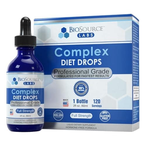 BioSource Labs Complex Diet Drops – Best Natural Drops for Men and Women (1 Bottle, 2 fl oz) - 30 Day Supply