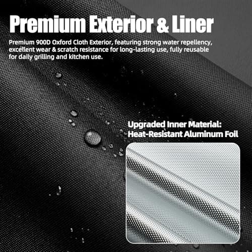 Upgraded Mess-Free Meat Resting Bag with Top-Open Design - 100% Leakproof BBQ Blanket for Brisket, Reinforced Seamless Resting Bag, Smoker Accessories, Grilling Gift for Men (Oxford Fabric 21'') view 6