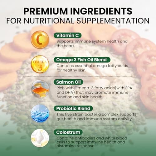 Dog Allergy Relief Chews, Supplement with Probiotics Vitamins, Itchy Skin Relief to Support Seasonal Allergy and Healthy Immune System, Skin and Coat Allergies,Itching & Paw Licking, 200 Soft Treats view 4