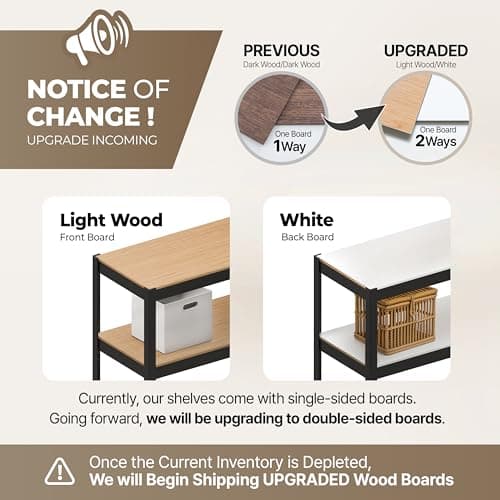 HOMEDANT House 48.1" W 5 Tier Heavy Duty Garage Shelving Adjustable Metal Rack Storage Shelves Standing Shelf Unit Organizers Industrial Warehouse Basement Black 1Pack view 3