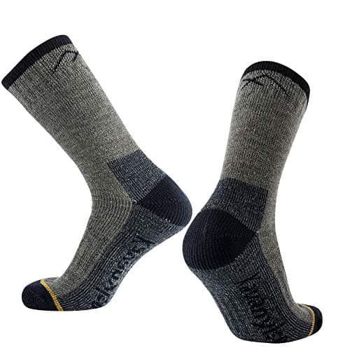 KAVANYISO Men's Merino Wool Hiking Socks Breathable Athletic Crew Thicken view 5