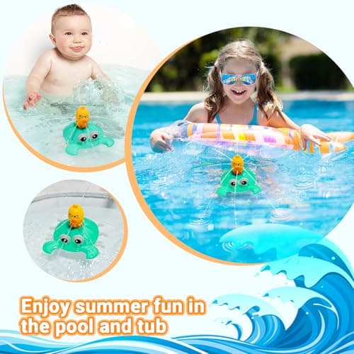 Water Table Pump, 5400mAh Rechargeable Crab Water Pump for Water Table with 3 Modes Sprinkler, 8 Hours Non-Stop Fun Summer Outdoor Water Toys Outside Water Play Table Accessories for Kids Toddlers view 5